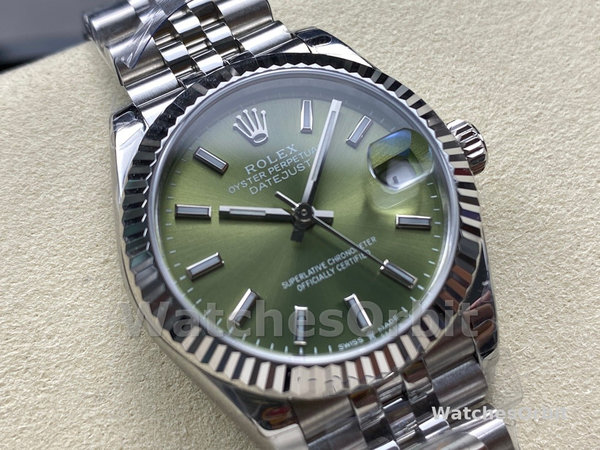 Rolex Datejust 31mm Stainless Steel 278274 0018 Mint Green Index Jubilee