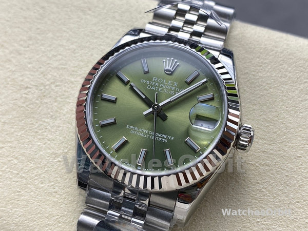 Rolex Datejust 31mm Stainless Steel 278274 0018 Mint Green Index Jubilee