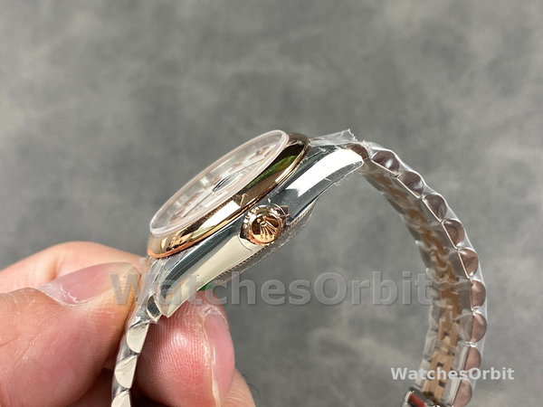 Rolex Datejust 31mm Stainless Steel and Rose Gold 278241 0002 White Roman Jubilee