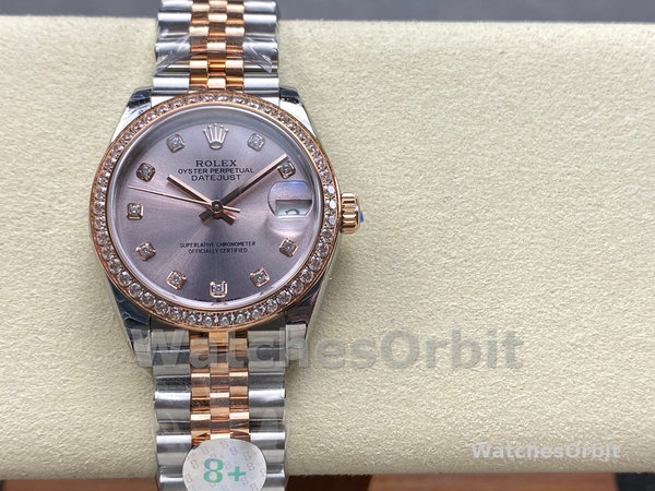 Rolex Datejust 31mm Stainless Steel and Rose Gold 278381RBR 0024 Rose Diamond Jubilee