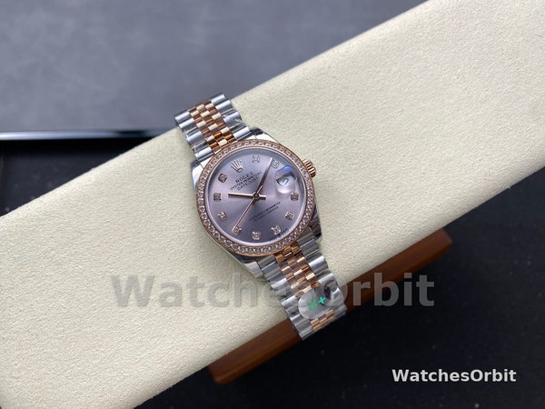 Rolex Datejust 31mm Stainless Steel and Rose Gold 278381RBR 0024 Rose Diamond Jubilee
