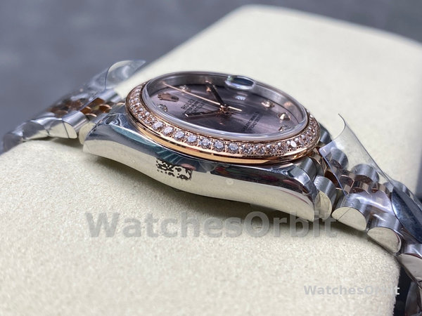 Rolex Datejust 31mm Stainless Steel and Rose Gold 278381RBR 0024 Rose Diamond Jubilee