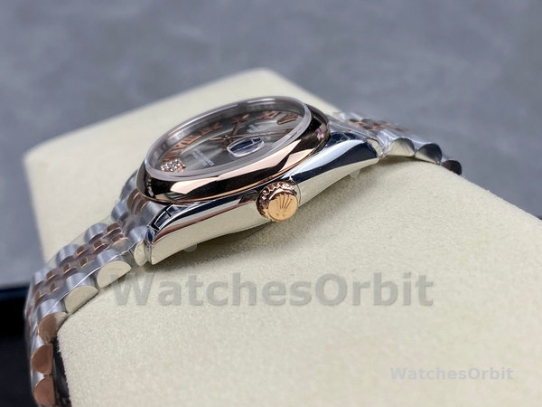 Rolex Datejust 31mm Stainless Steel and Rose Gold m278241 0030 Rhodium Roman VI Jubilee