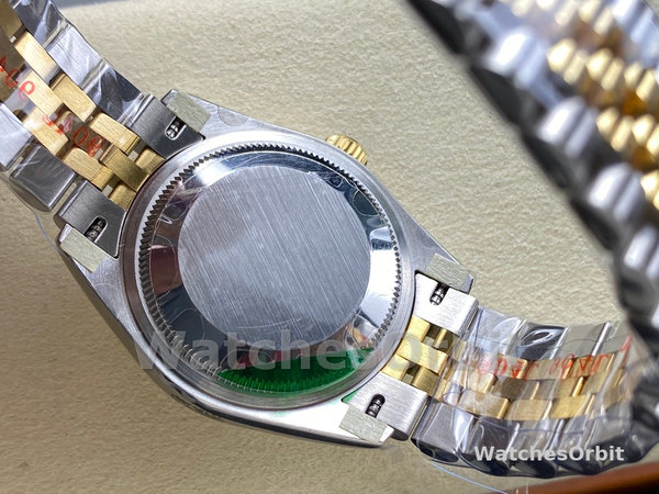 Rolex Datejust 31mm Stainless Steel and Yellow Gold 278273 0016 Green VI Roman Jubilee