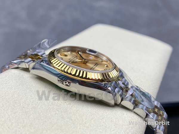 Rolex Datejust 31mm Stainless Steel and Yellow Gold 278273 0026 Champagne Diamond Jubilee