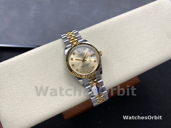Rolex Datejust 31mm Stainless Steel and Yellow Gold 278273 0026 Champagne Diamond Jubilee