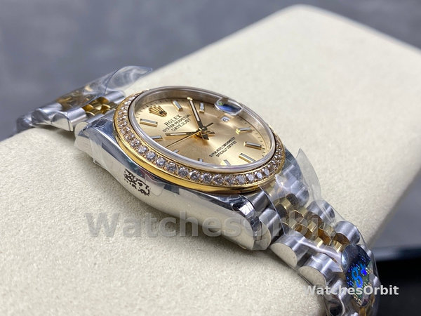 Rolex Datejust 31mm Stainless Steel and Yellow Gold 278383RBR 0014 Champagne Index Jubilee
