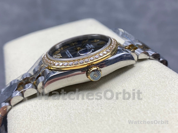 Rolex Datejust 31mm Stainless Steel and Yellow Gold 278383RBR 0018 Grey VI Roman Jubilee