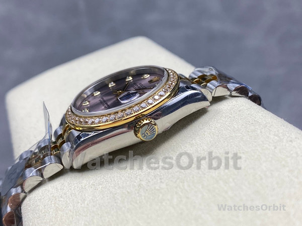 Rolex Datejust 31mm Stainless Steel and Yellow Gold 278383RBR 0022 Grey Diamond Jubilee