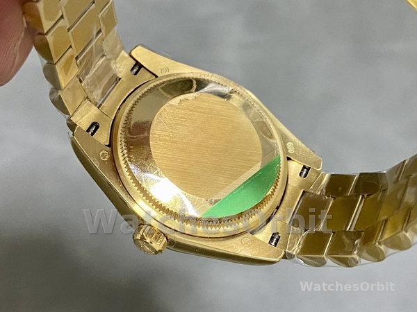 Rolex Datejust 31mm Yellow Gold 278278 Olive Green Floral President m278278 0046