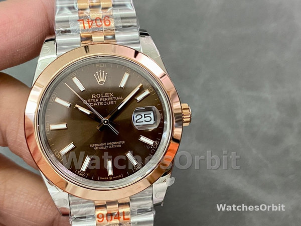 Rolex Datejust 36 Steel & Everose Gold Chocolate Dial M126201 0043 Women's Watch