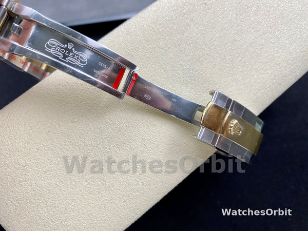 Rolex Datejust 36 Steel & Yellow Gold Mother of Pearl Diamond Dial M126203 0024 Women's Watch