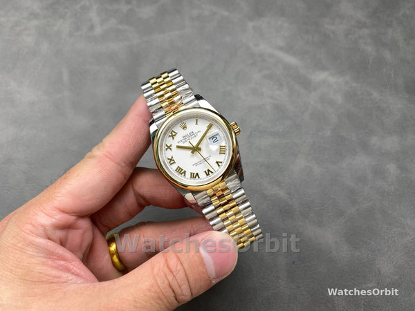 Rolex Datejust 36 Two Tone White Dial Roman Numerals 126203 0029