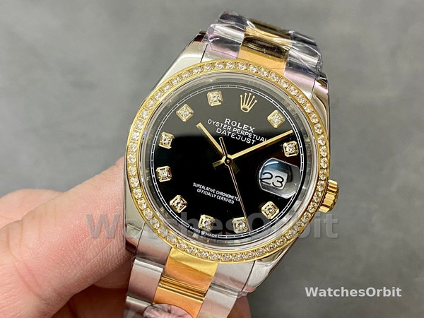 Rolex Datejust 36 Yellow Gold Black Dial m126283rbr 0008