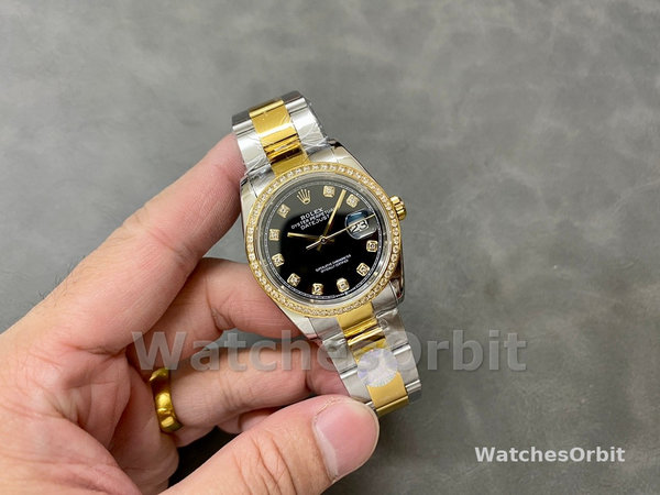 Rolex Datejust 36 Yellow Gold Black Dial m126283rbr 0008