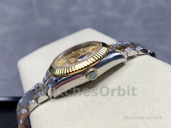 Rolex Datejust 36MM 126233 0015 Champagne Index Dial Fluted Bezel Unisex Replica Watch