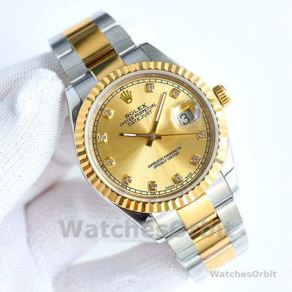 Rolex Datejust 36MM 126233 0018 Champagne Diamond Dial Unisex Replica Watch
