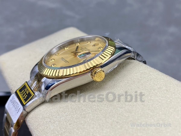 Rolex Datejust 36MM 126233 0018 Champagne Diamond Dial Unisex Replica Watch