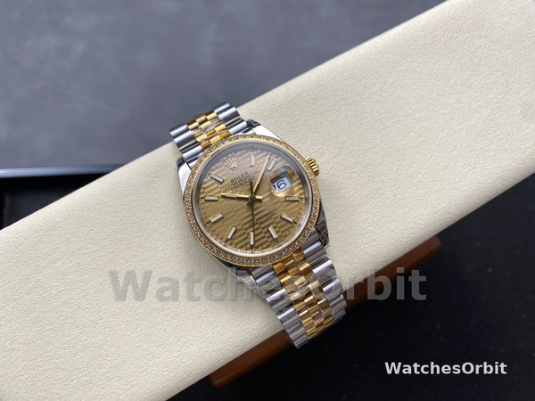 Rolex Datejust 36mm Stainless Steel and Yellow Gold 126283RBR Champagne Index Jubilee