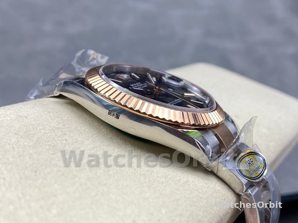 Rolex Datejust 41 Black Dial Fluted Bezel 126333 0013 Men's Watch