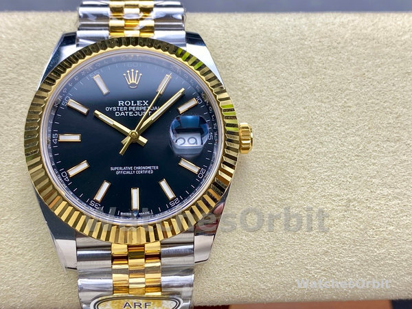 Rolex Datejust 41 Black Dial Gold & Steel 126333 0014 Men's Watch