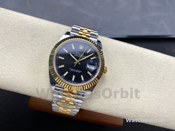 Rolex Datejust 41 Black Dial Gold & Steel 126333 0014 Men's Watch