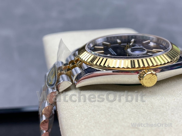 Rolex Datejust 41 Black Dial Gold & Steel 126333 0014 Men's Watch