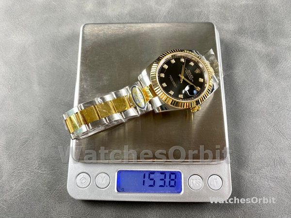 Rolex Datejust 41 Black Diamond Dial M126333 0005 Men's Watch