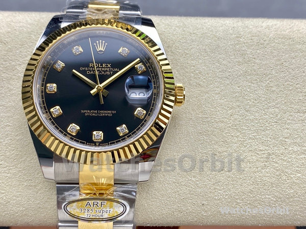 Rolex Datejust 41 Black Diamond Dial M126333 0005 Men's Watch