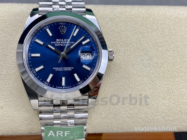 Rolex Datejust 41 Blue Fluted Dial Stainless Steel Jubilee Bracelet 126300 0002