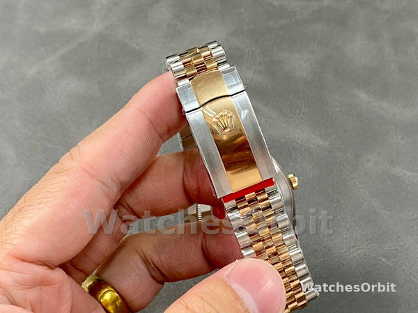 Rolex Datejust 41 Everose Gold Oystersteel Grey Dial m126331 0016