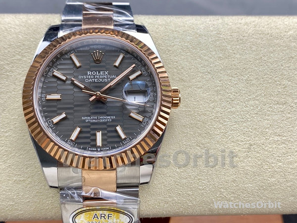 Rolex Datejust 41 Everose Gold & Stainless Steel 126331 0019 Men's Watch