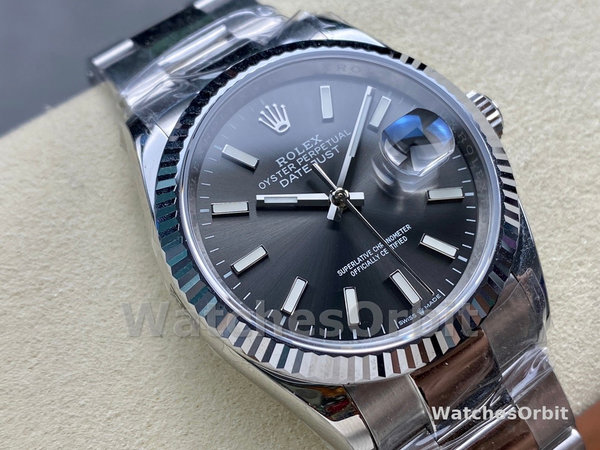 Rolex Datejust 41 Grey Dial Oystersteel & White Gold Steel Strap m126334 0013