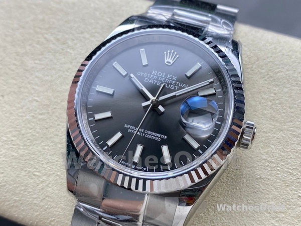Rolex Datejust 41 Grey Dial Oystersteel & White Gold Steel Strap m126334 0013