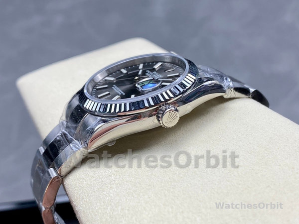 Rolex Datejust 41 Grey Dial Oystersteel & White Gold Steel Strap m126334 0013