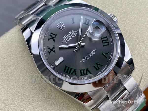 Rolex Datejust 41 Oyster Stainless Steel Slate M126300 0013 Men's Watch