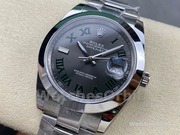 Rolex Datejust 41 Oyster Stainless Steel Slate M126300 0013 Men's Watch