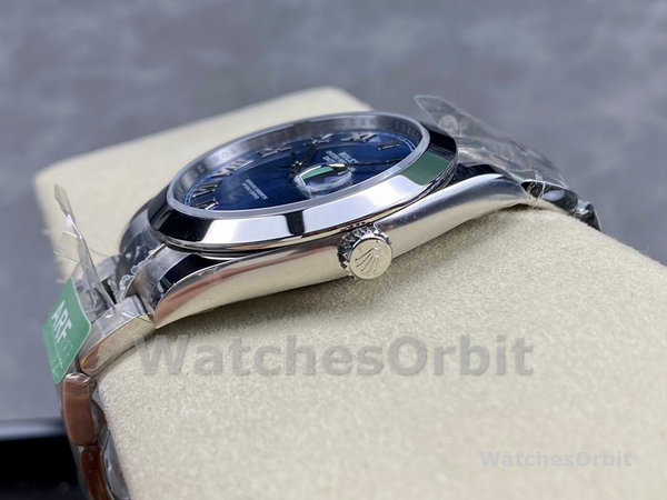 Rolex Datejust 41 Stainless Steel Azzuro Blue Roman Dial M126300 0017 Men's Watch