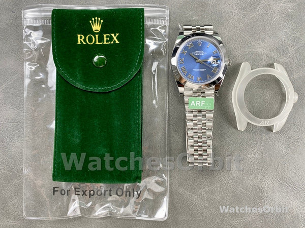 Rolex Datejust 41 Stainless Steel Blue Roman Dial Jubilee Bracelet M126300 0018 Men's Watch