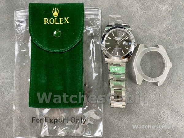 Rolex Datejust 41 Stainless Steel Slate Dial M126300 0007 Men's Watch