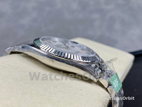 Rolex Datejust 41 Steel White Gold MOP Diamond Dial 126334 Men's Watch