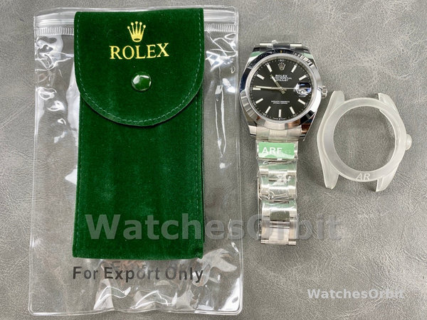 Rolex Datejust 41mm Black Index Oyster Stainless Steel 126300 0011 Men's Watch