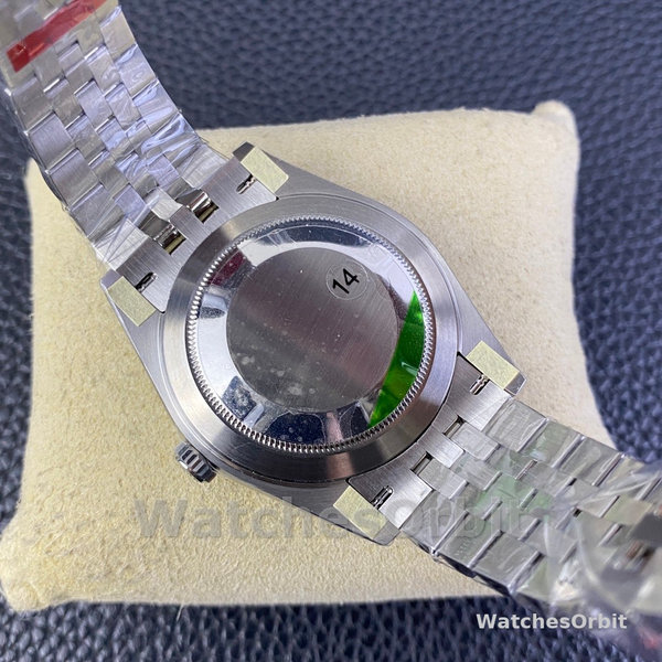 Rolex Datejust 41mm Stainless Steel 126334 0030 Mint Green Dial Fluted Jubilee