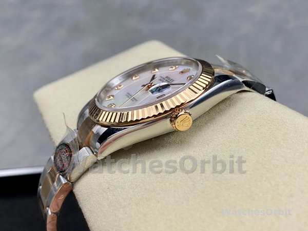 Rolex Datejust 41mm Steel and Yellow Gold 126333 0017 White Mop Diamond Oyster