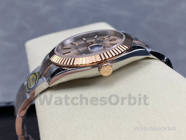 Rolex Datejust 41mm Two Tone Rose Gold Sundust Index Dial 126331 0009