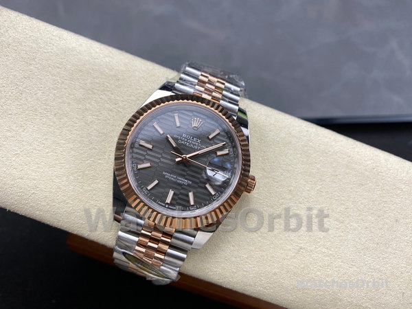 Rolex Datejust Grey Fluted Motif Dial m126331 0020 Mens Watch