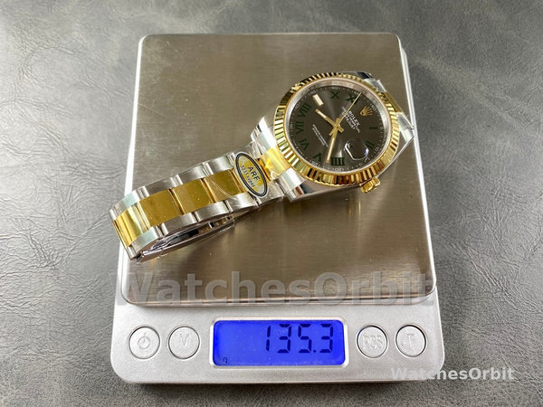 Rolex Datejust Grey Two Tone M126333 0019 41mm Mens