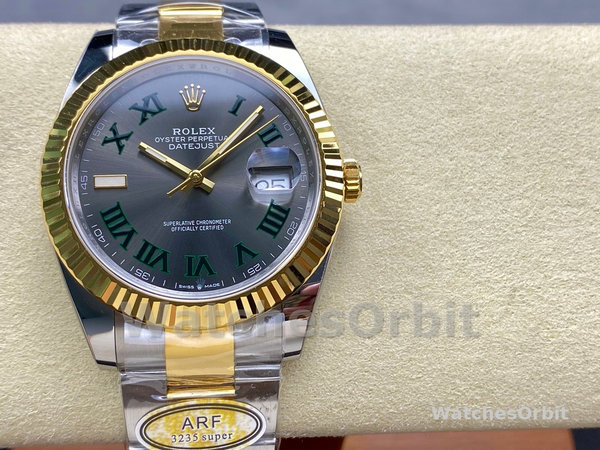 Rolex Datejust Grey Two Tone M126333 0019 41mm Mens