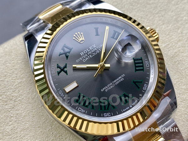 Rolex Datejust Grey Two Tone M126333 0019 41mm Mens