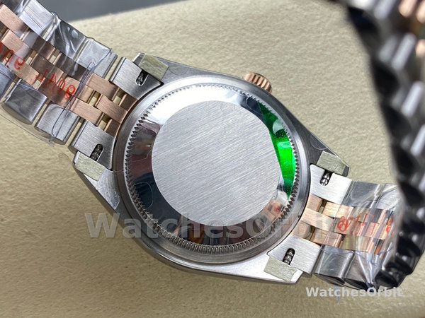 Rolex Datejust Lady 31 Rose Gold Steel Slate Roman Diamond VI Dial & Diamond Bezel Jubilee Bracelet 278381RBR